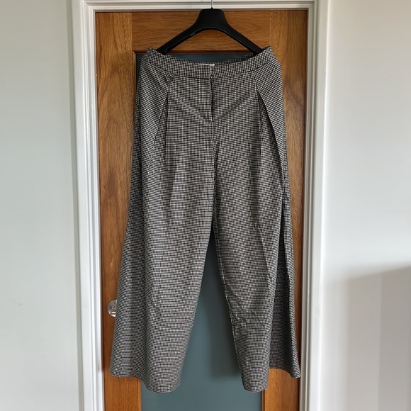 Veronica Maine black/white wide leg pants, size 14 - Picture 5 of 7